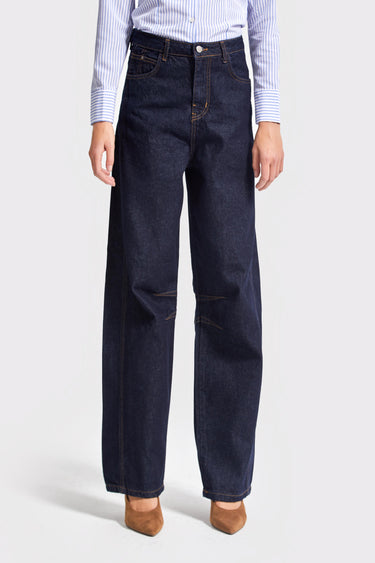 Baggy Mid Rise Jeans - Indigo