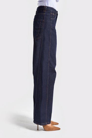 Baggy Mid Rise Jeans - Indigo