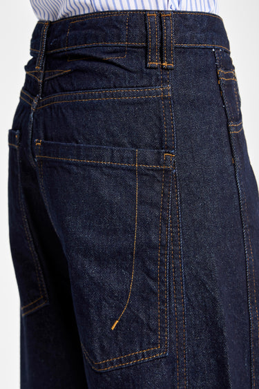 Baggy Mid Rise Jeans - Indigo