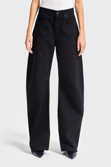 LUNA Baggy Mid Rise Jeans - Graphite