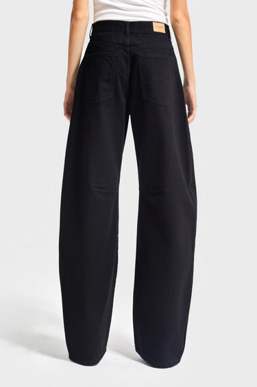 LUNA Baggy Mid Rise Jeans - Graphite