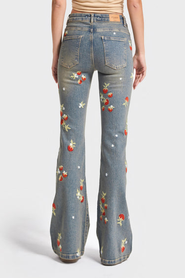 Flare Mid Rise Jeans