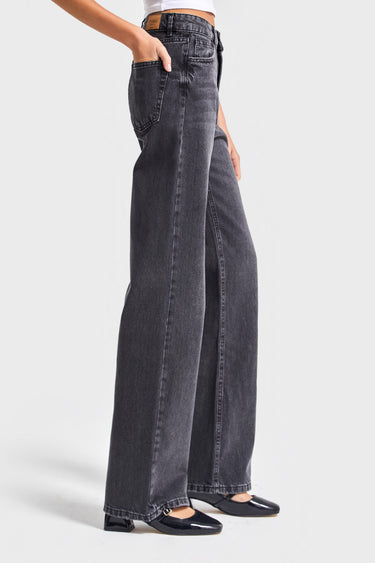 EMMA Straight High Rise Jeans - Ash