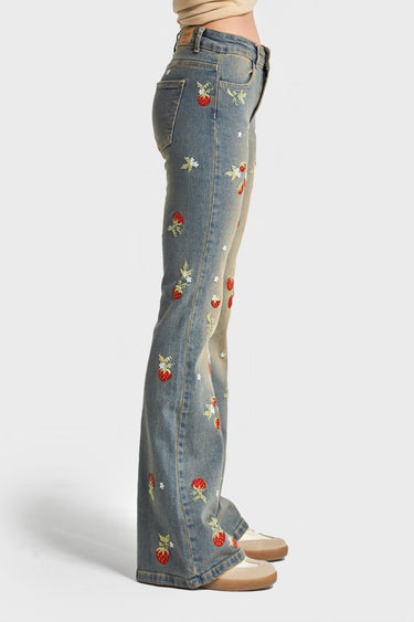 Flare Mid Rise Jeans