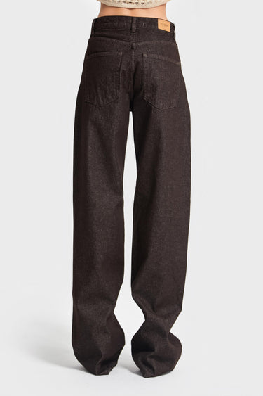 Straight High Rise Jeans - Espresso