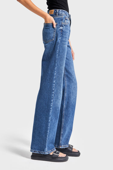 EMMA Straight High Rise Jeans - Cobalt