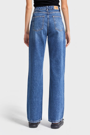 EMMA Straight High Rise Jeans - Cobalt