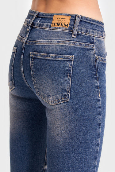 Straight Mid Rise Jeans
