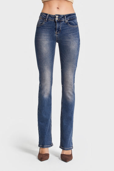 Straight Mid Rise Jeans