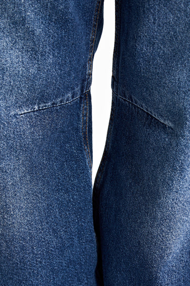 LUNA Baggy Mid Rise Jeans - Navy