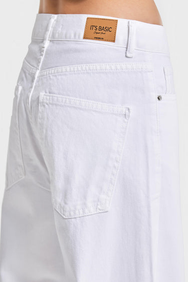 SOFIA Loose High Rise Jeans - Snow