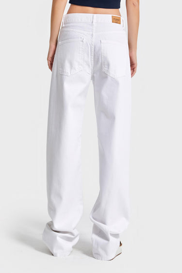 SOFIA Loose High Rise Jeans - Snow