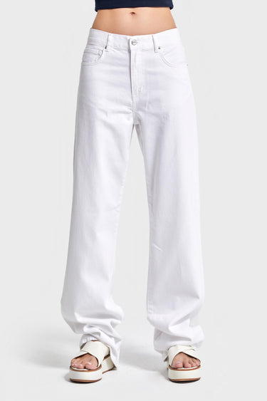 SOFIA Loose High Rise Jeans - Snow