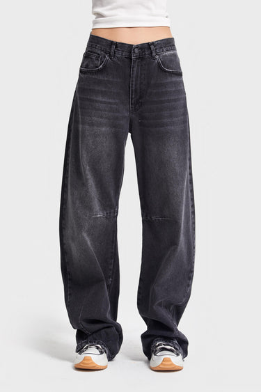 LUNA Baggy Mid Rise Jeans - Stone