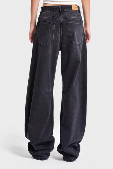 LUNA Baggy Mid Rise Jeans - Stone