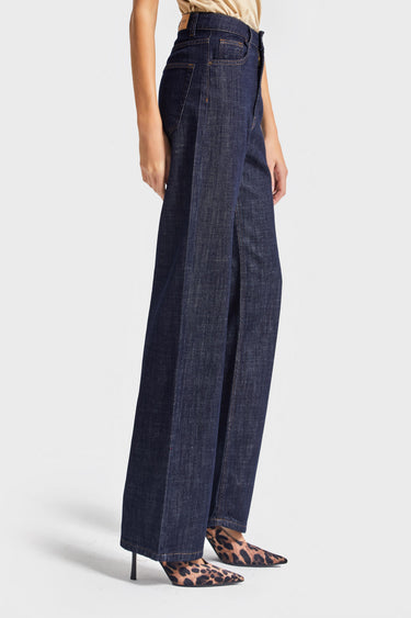 Straight Mid Rise Jeans - Indigo