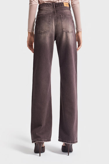 EMMA Straight High Rise Jeans - Chestnut