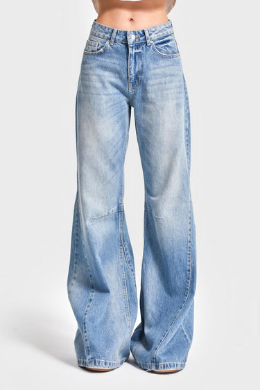 Flare Mid Rise Jeans