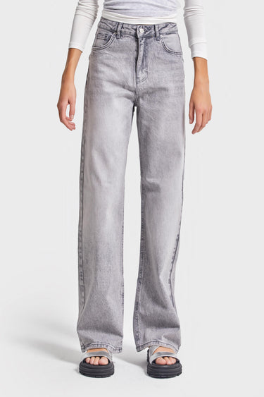 Straight High Rise Jeans - Ash