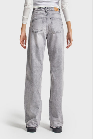 Straight High Rise Jeans - Ash