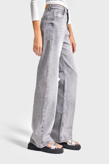 Straight High Rise Jeans - Ash