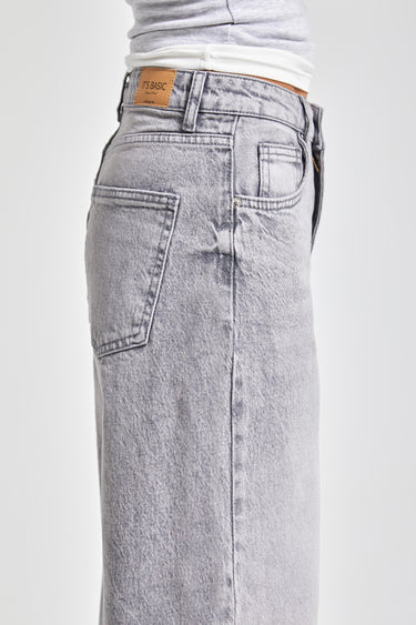 Straight High Rise Jeans - Ash