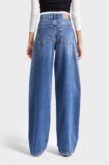 Skater High Rise Jeans - Azure