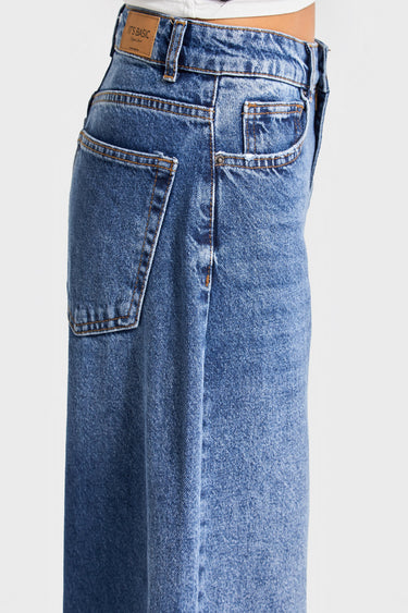 Skater High Rise Jeans - Azure