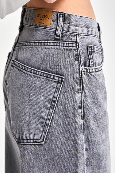 SOFIA Loose High Rise Jeans - Steel