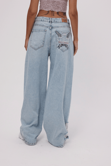 SUPER BAGGY MID RISE JEANS