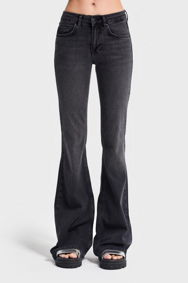 Flare Mid Rise Jeans