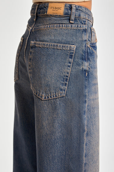 Straight Mid Rise Jeans - Cornflower