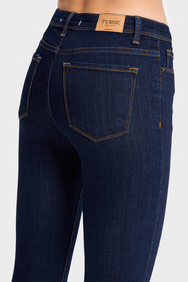 Skinny High Rise Jeans - Indigo