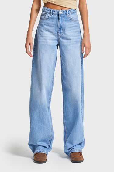 Skater High Rise Jeans - Aqua