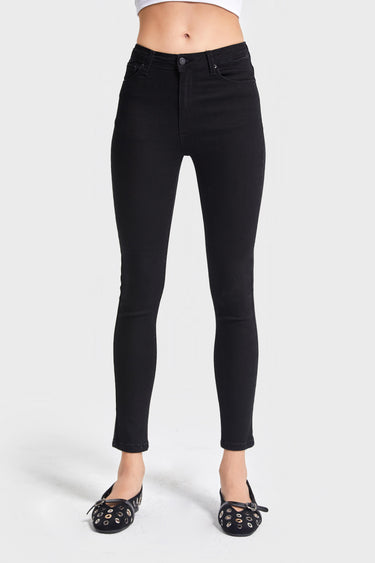 Skinny High Rise Jeans - Jet Black