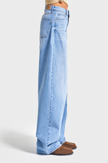 Skater High Rise Jeans - Aqua