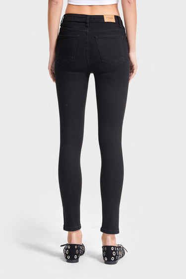 Skinny High Rise Jeans - Jet Black