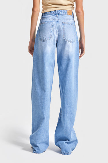 Skater High Rise Jeans - Aqua