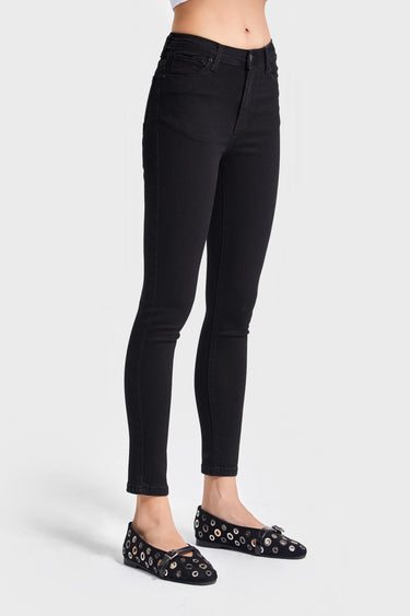Skinny High Rise Jeans - Jet Black