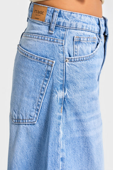 Skater High Rise Jeans - Aqua