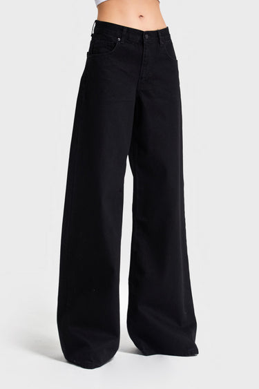 Palazzo Mid Rise Jeans