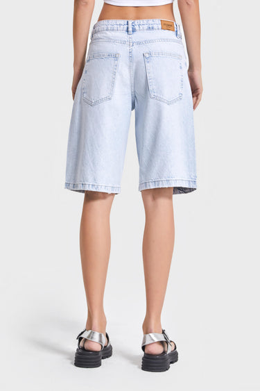 Rhinestone Bermuda Denim Short