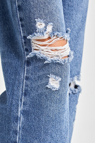 Straight Mid Rise Jeans