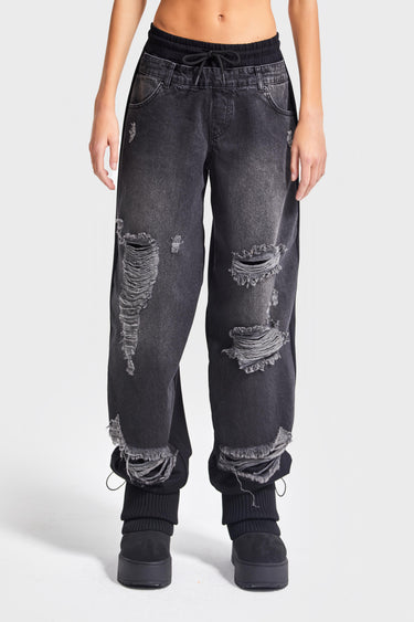 Skater Mid Rise Jeans - Slate