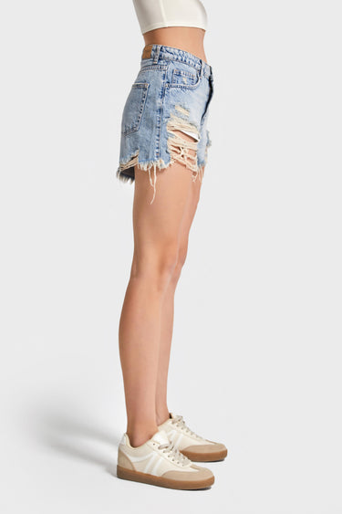 Mini Denim Short - Sky