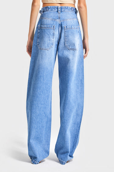 Skater Mid Rise Jeans - Azure