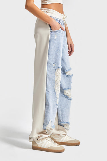 Skater Mid Rise Jeans - Aqua