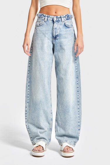 Skater Mid Rise Jeans - Bleached