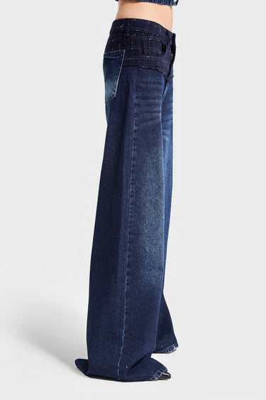 Palazzo Mid Rise Jeans