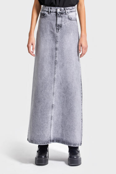 Maxi Denim Skirt - Ash
